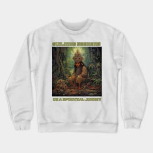 Ayahuasca And the Old Shaman Ritual Crewneck Sweatshirt